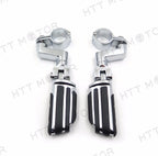 Flame Foot Peg Clamps 1.5" for Harley Sportster 883 1340 XL1200 (1986–2023)