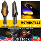 LED Turn Signals for Suzuki Chopper Motorcycle (Amber, Blue)