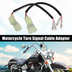 Motorcycle Turn Signal Cable Adapter Connectors for Honda  2 x