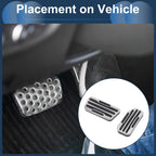 2X Automatic Foot Accelerator Pedal Covers for Buick Excelle GT (2015–2019)