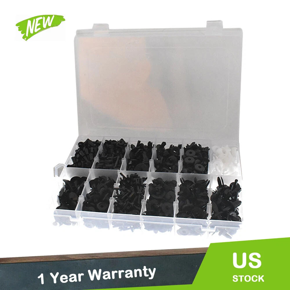 Set of 690 Car Push Pin Clips for Automotive Trim Panel Body