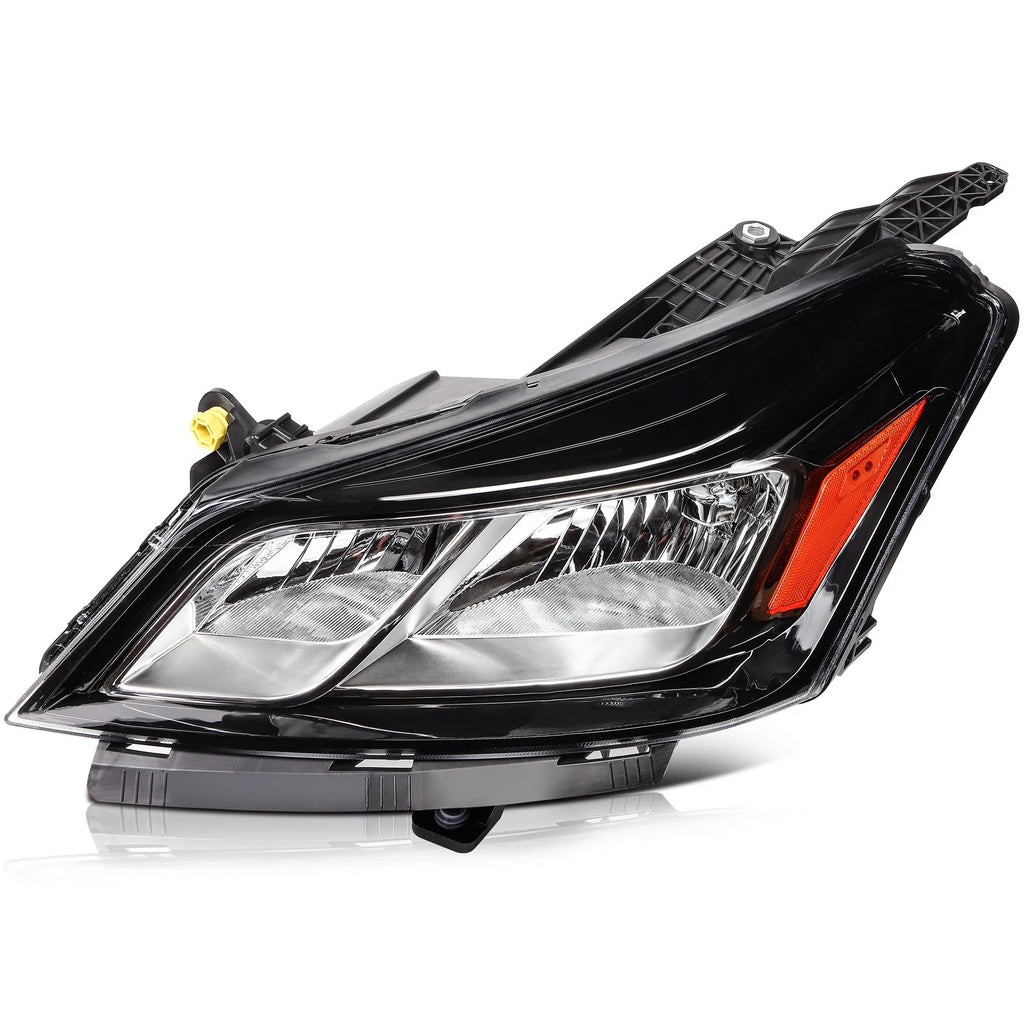 Headlight Assembly Set for Chevy Traverse (2013-2017) Black Housing