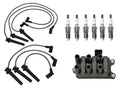 Set of 6 Denso Ignition Coil Wire & Iridium TT Spark Plugs for Mazda 2.5L