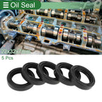 Set of 5 Oil Seal Ring for Rotary Shaft 22x32x7mm NBR Rubber