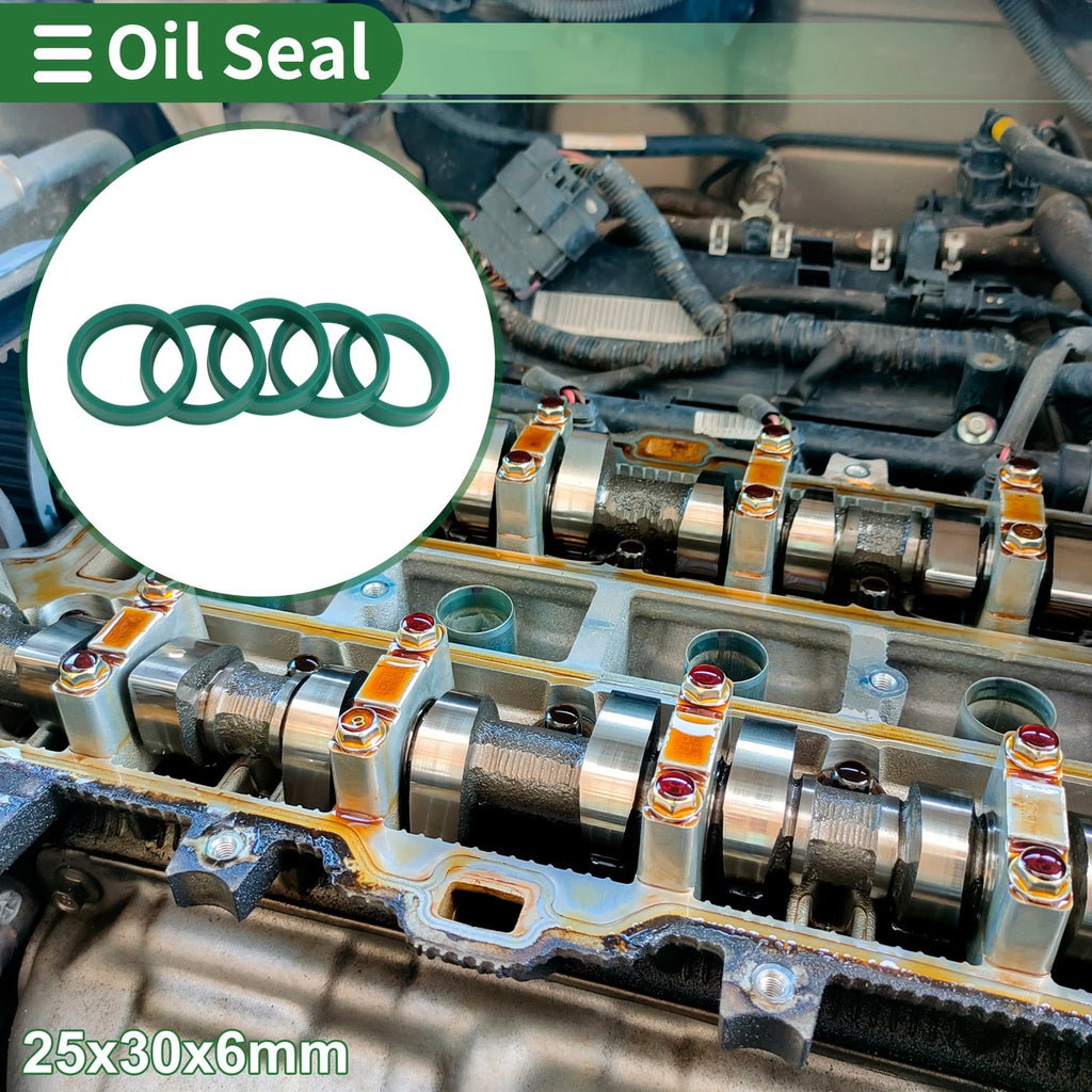 Set of 5 Oil Seal Ring 25x30x6mm for Rotary Shaft (High Pressure)