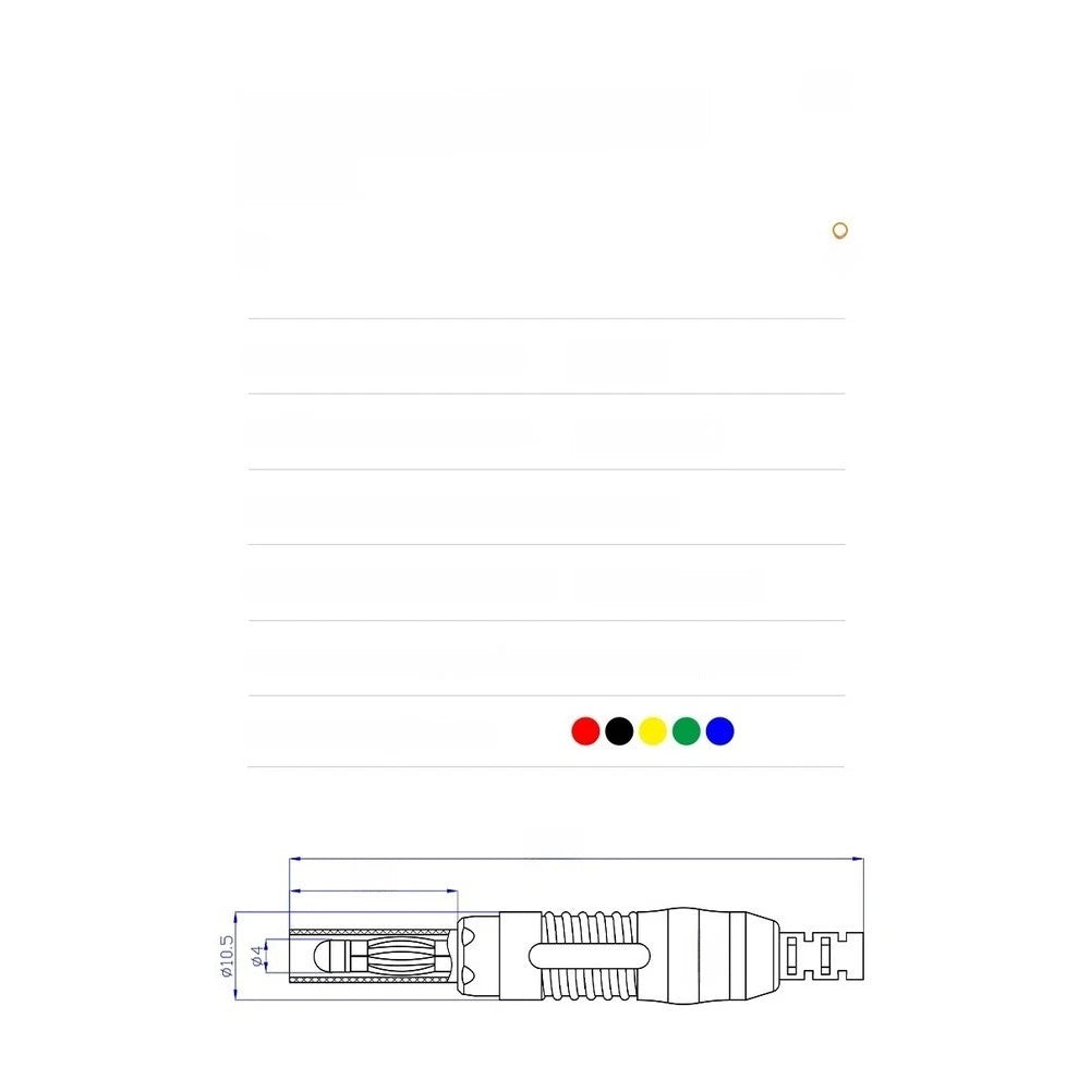 4mm Safety Banana Jack Test Connector Male to Male CAT III Rated 1000V