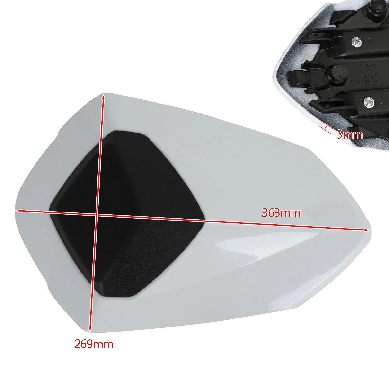 Rear Tail Seat Fairing Cowl Cover for Triumph Speed Triple RS 1050 (2018–2022) White
