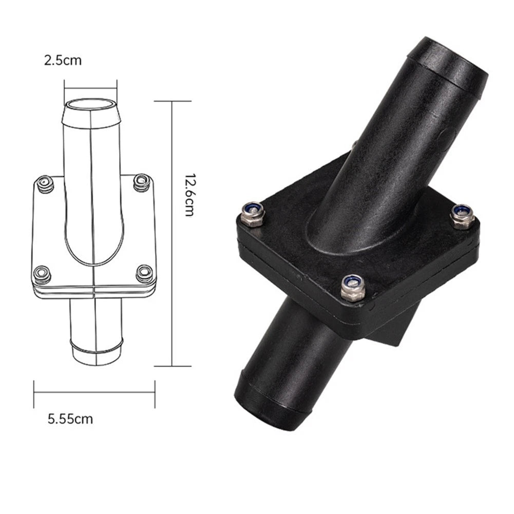Marine Drain Check Valve for Yachts and Boats (Plastic, No Leakage)