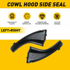 Set of 2 Black Front Wiper Side Cowl Extension Covers for Toyota RAV4 (2013–2018)
