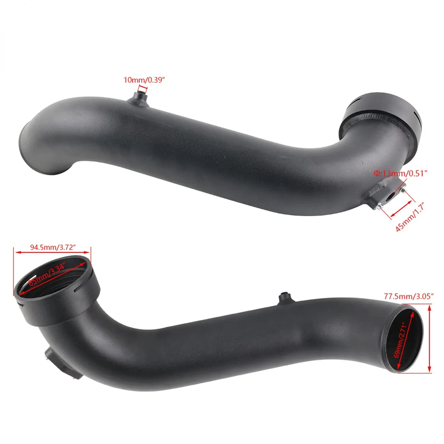 Aluminum Intake Turbo Charge Pipe for BMW 135i 335i xDrive (2011–2012)