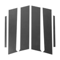 Set of 6 Door Pillar Window Trim for Mitsubishi Lancer (Carbon Fiber)