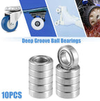 10 Pcs MR137ZZ Deep Groove Ball Bearings for Cars (7x13x4mm)