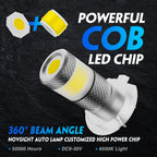 2X H7 LED Fog Light DRL Lamp Bulbs Kit 30W 6500K for NOVSIGHT