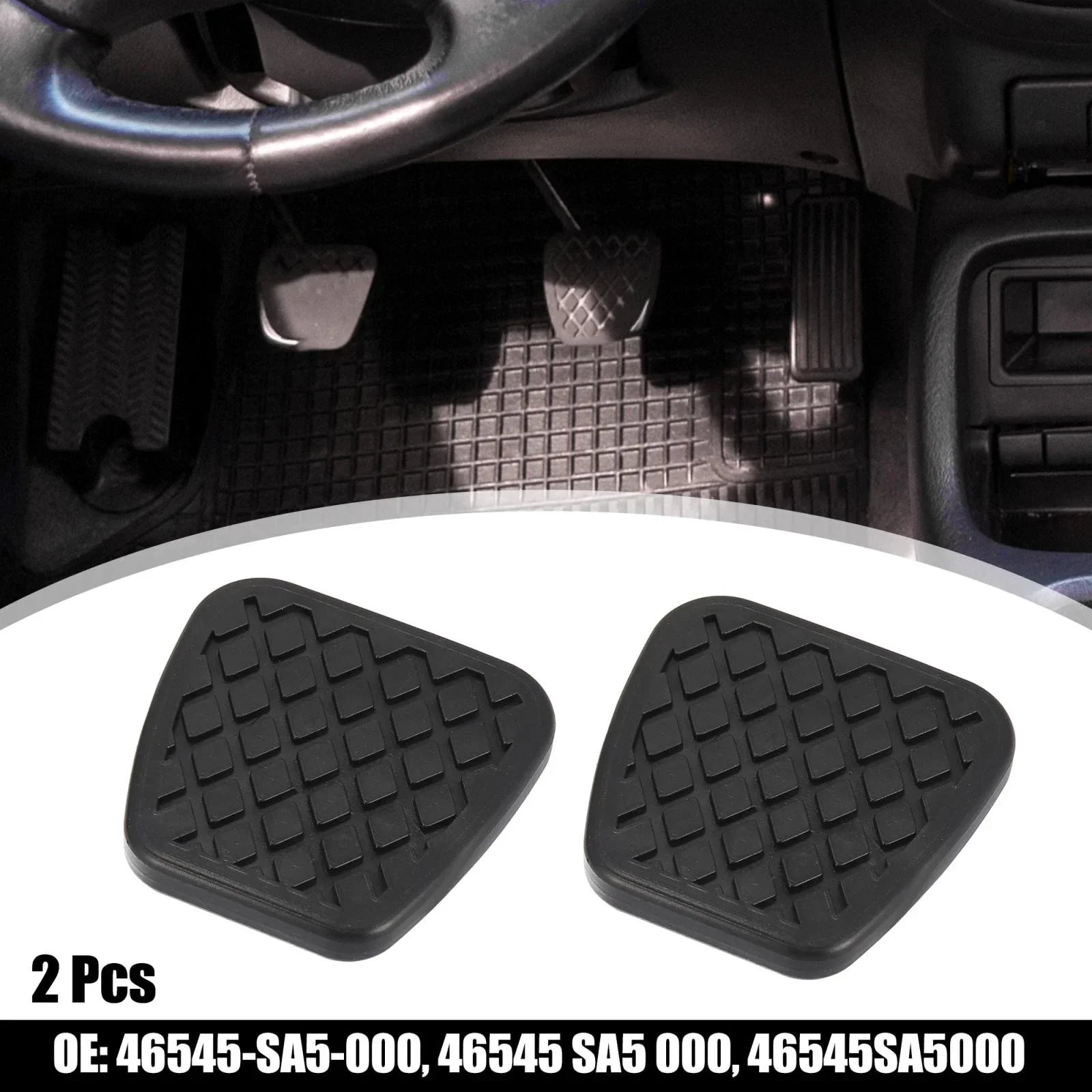 2 x Brake Clutch Pedal Pad Covers for Honda Accord Civic (2003-2012)