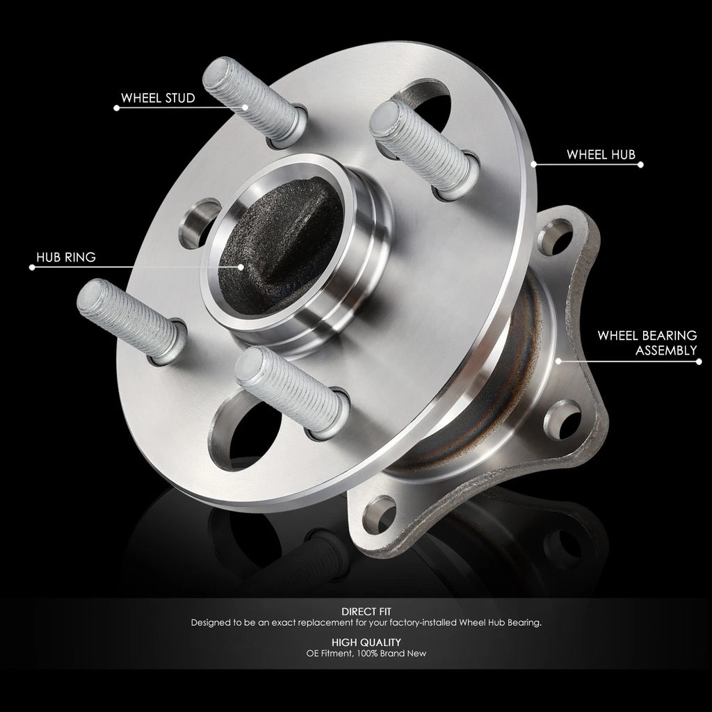 Rear Left/Right Wheel Bearing & Hub for Toyota Corolla/Prizm (1993–2002)