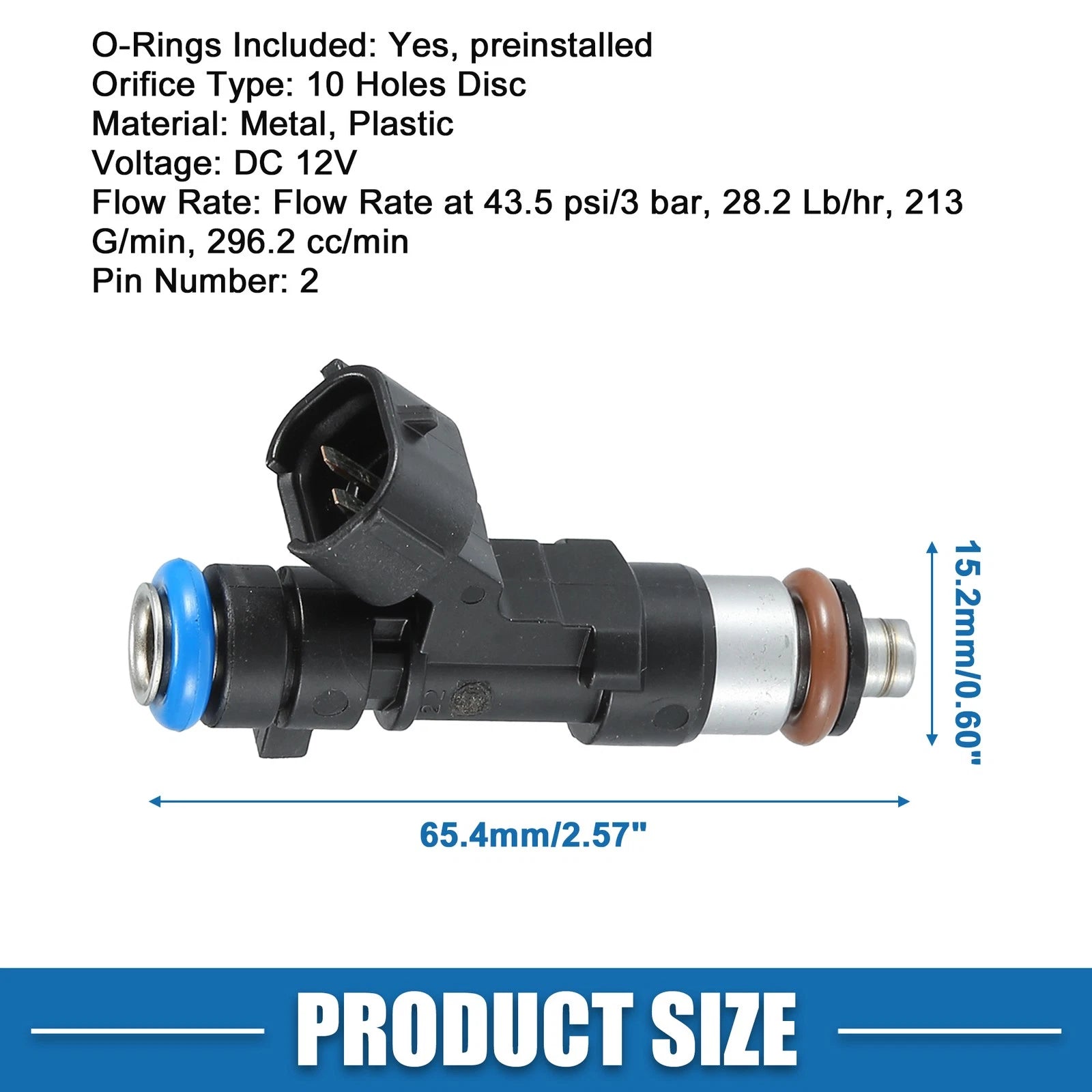 Set of 4 Fuel Injectors No. 16600-JA00B/16600-JA000 for Nissan X-Trail (2007–2013)