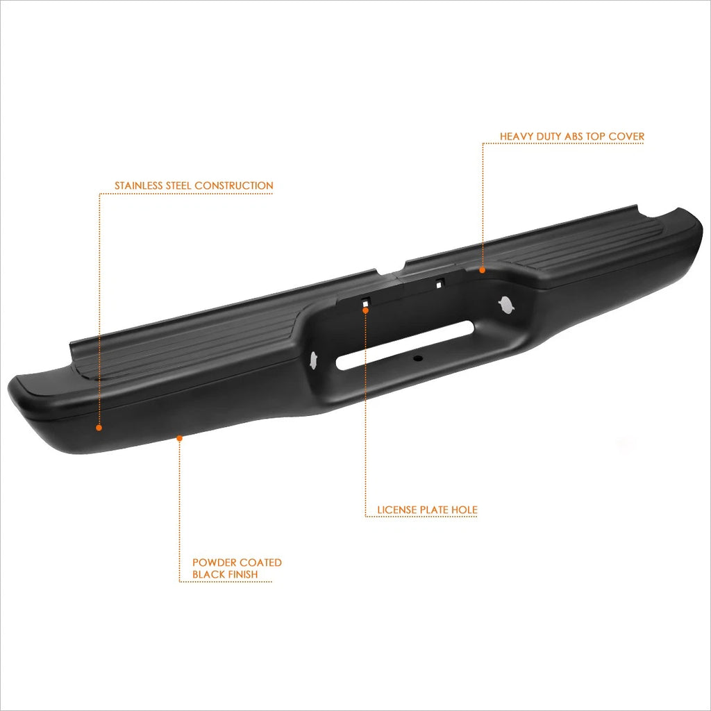 Stainless Steel Rear Step Bumper for Tacoma (1995–2004)