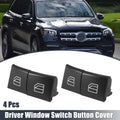 Set of 4 Driver Window Switch Button Covers for Mercedes Benz ML GL R Class (2006–2012)