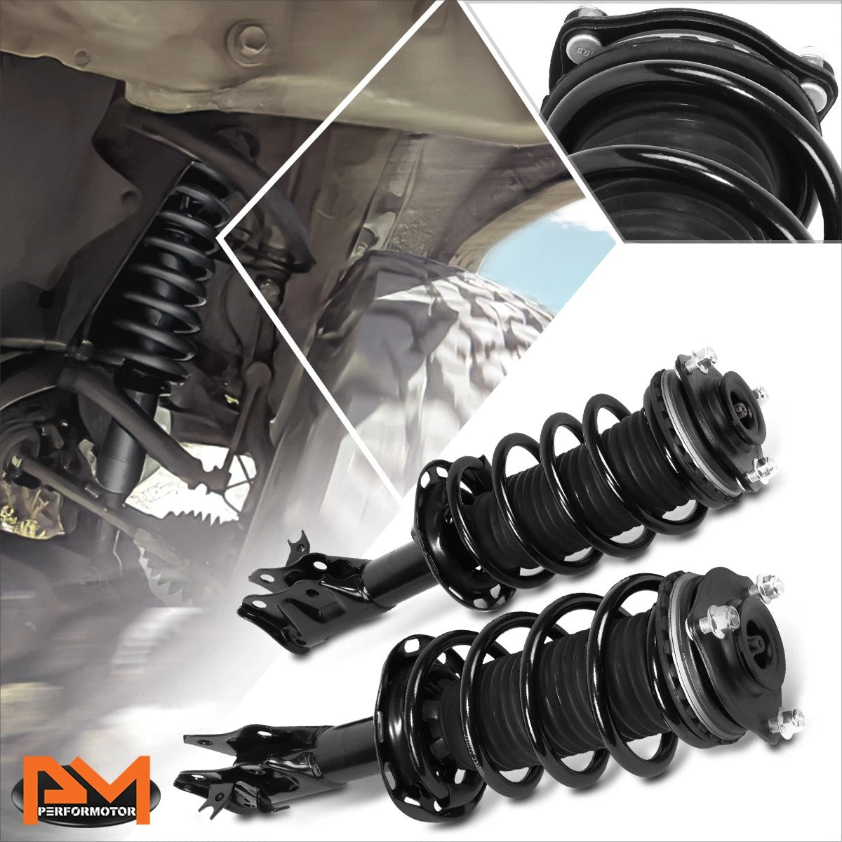 Complete Front Struts Assembly w/Coil Springs for Honda Civic/Acura CSX (2006–2011)