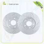 Front Brake Discs Rotors for Nissan Quest (2004–2017) Drilled & Slotted