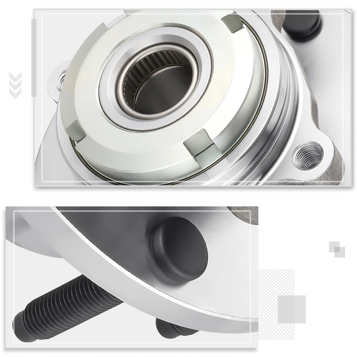Front Left Right Wheel Hub Bearing Assembly for Ford F250-F350 SD (1999–2001)