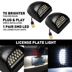 2X White LED License Plate Lights for Chevy Silverado GMC Sierra 1500 2500 EOJ
