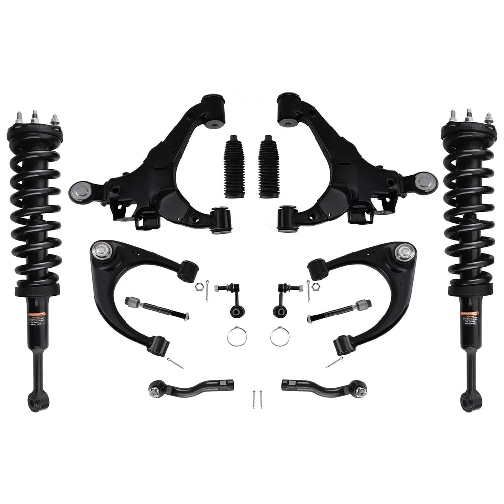 14PC Suspension Kit Front Struts w/ Control Arms for Toyota Tundra (2007–2019) 4WD
