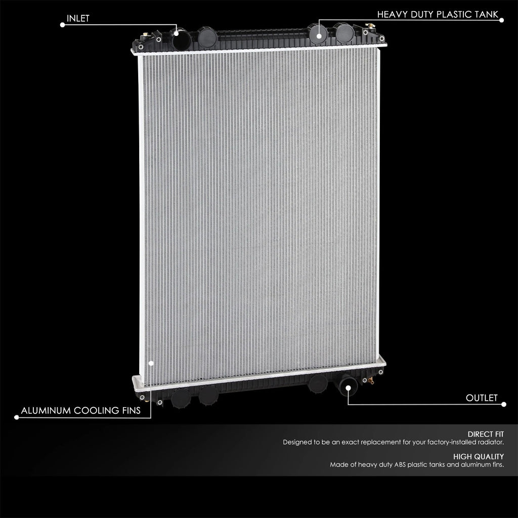 2-Row Aluminum Engine Cooling Radiator for Freightliner FL60 FL70/M2 106 (1996–2007)