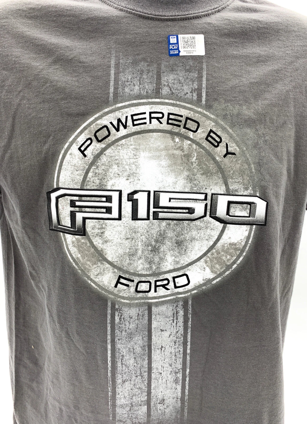 Ford F-150 T-Shirt Charcoal Powered By Ford Script Stripe Logo (2004–2020)