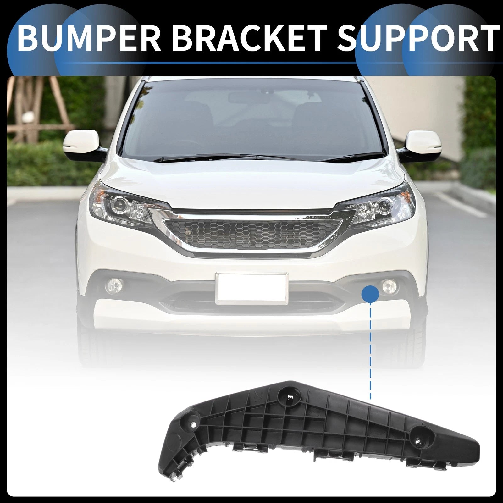 1pc Left Front Bumper Retainer Bracket No. 521450E050 for Toyota Highlander (2001–2007)