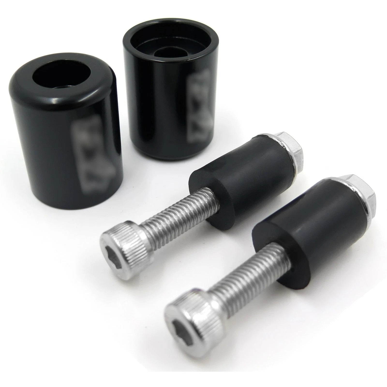 Black Bar Ends for Kawasaki Ninja ZX6R (1995–2012), ZX10R (2006–2007), ZX12R (2000–2005)