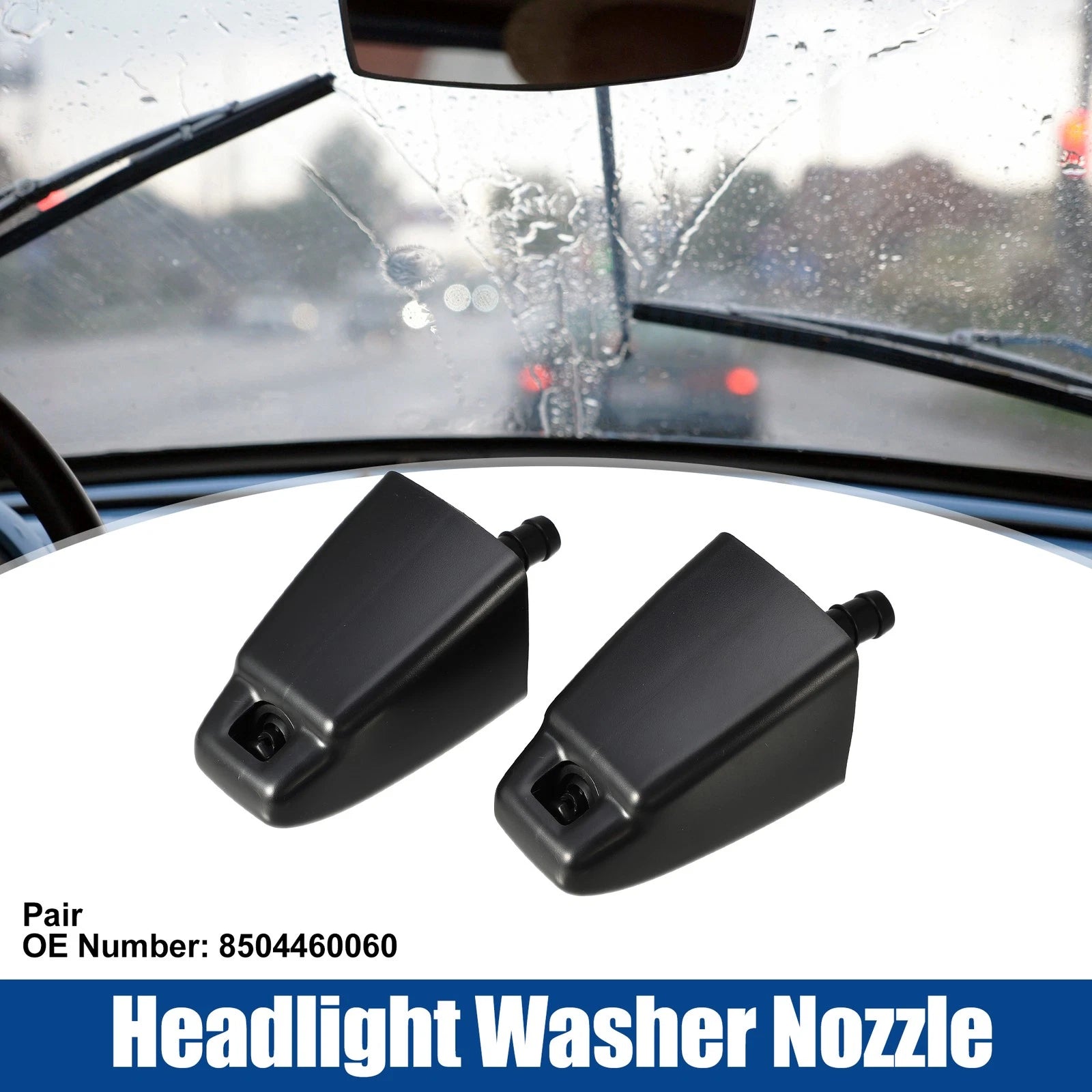 1 Pair Headlight Washer Nozzle for Toyota Land Cruiser 