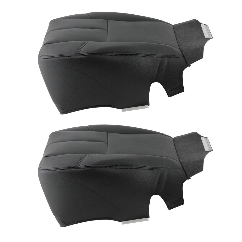 Set of 2 Leather Seat Covers for Chevy Silverado (2007–2014) Black