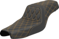 SADDLEMEN Step-Up Seat for XL (2004–2022) 807-11-17507, Lattice Stitch, Gold Stitch