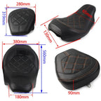 Suture Driver Passenger Seat for Harley Touring Road Glide (2009-2022) Red
