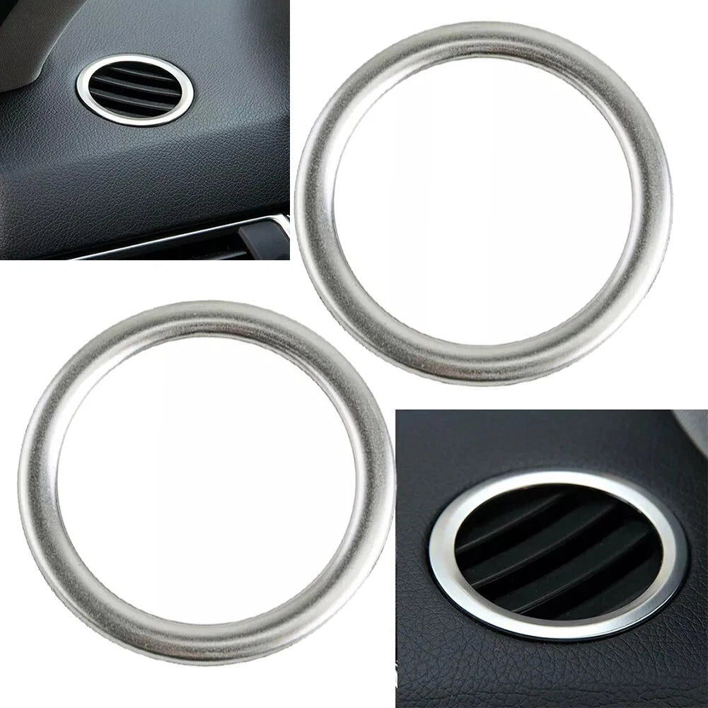 2Pcs Air Vent Outlet Cover Ring Trim for Mercedes Benz GLK ML (2010–2015)