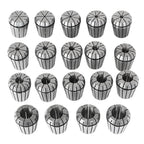 Set of 19 Precision Spring Collets for CNC Engraving Milling (2-20mm)