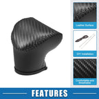 Gear Shifting Knob Cover for Kia Soul (2020–2023) Carbon Fiber Pattern 718844345873