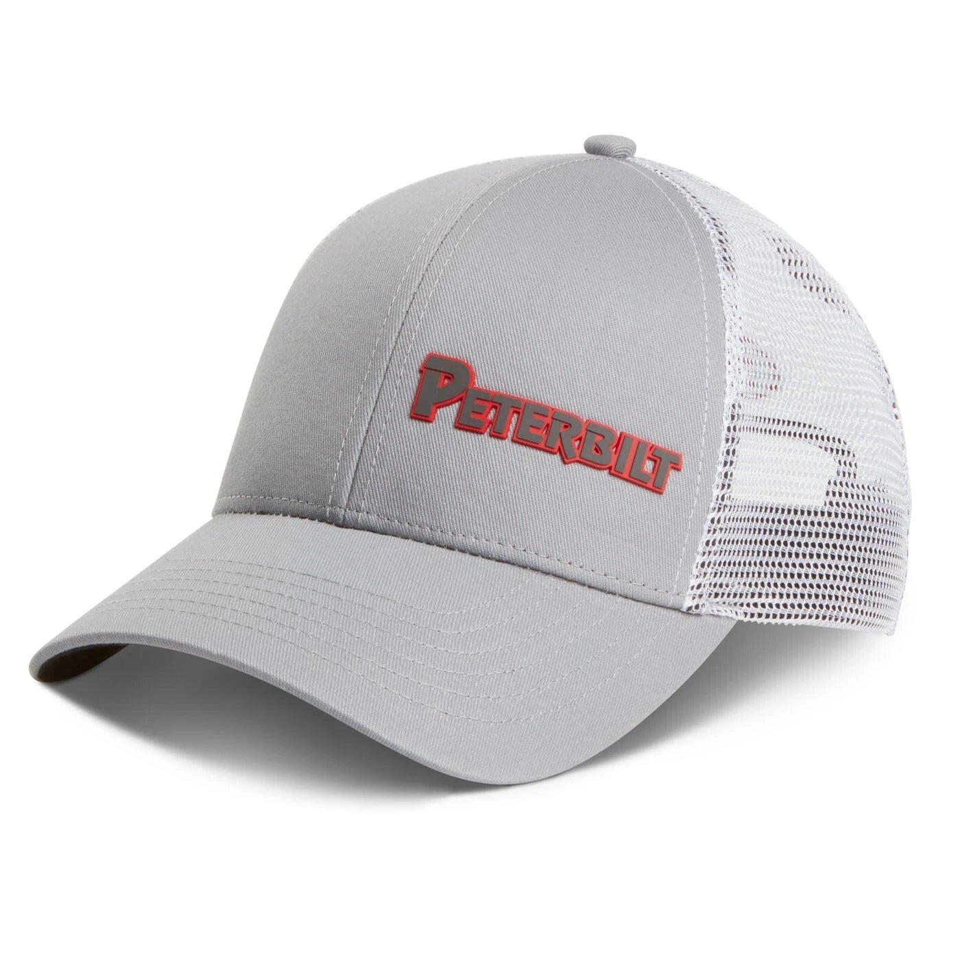 Trucker Cap for Peterbilt Trucks (2X Color Mesh, Rubber Injection Logo)