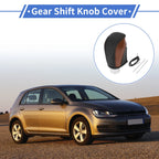 Gear Shift Knob Cover for Volkswagen Golf (2015–2019) Brown Carbon Fiber