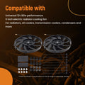 Cooling Fan Radiator Assembly 9" 80W 12V for Universal Electric Performance