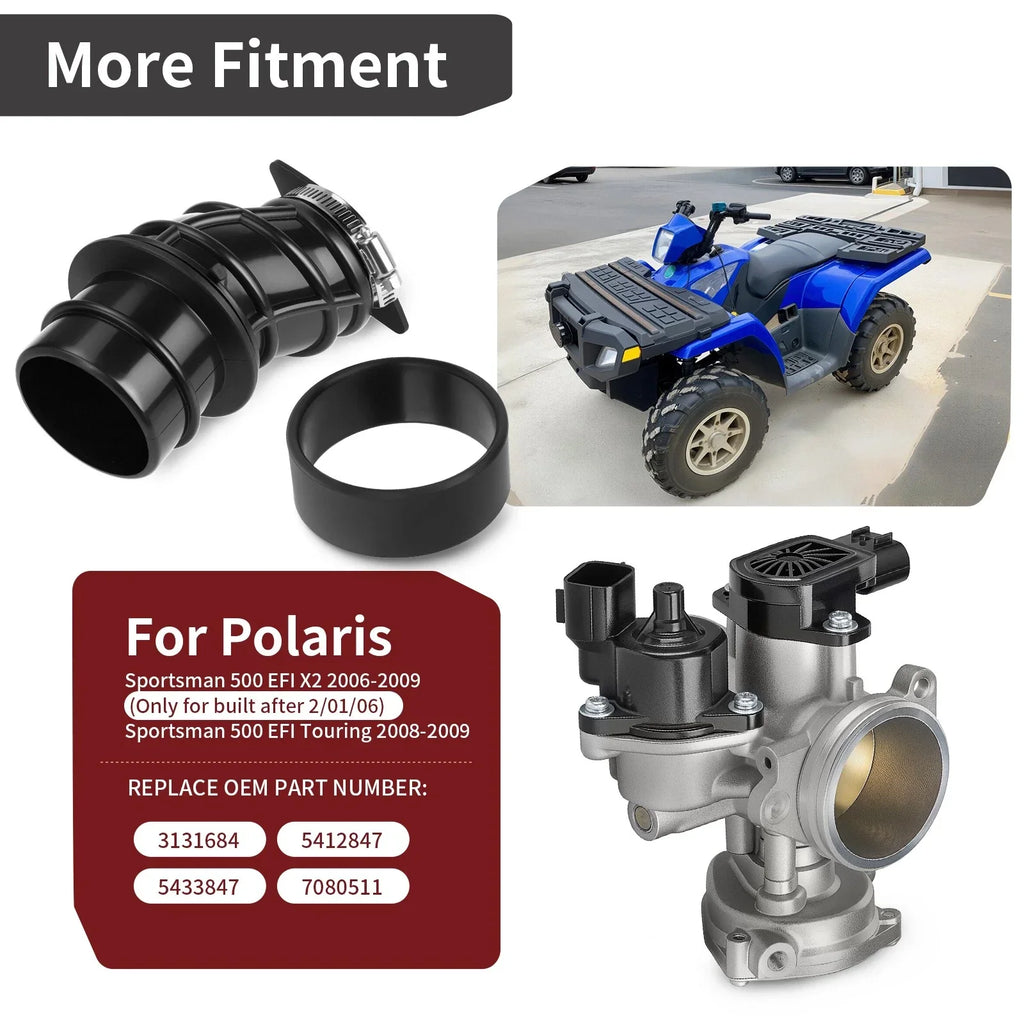 Throttle Body with Carb Boot for Polaris Sportsman X2 500 EFI (2006–2009)