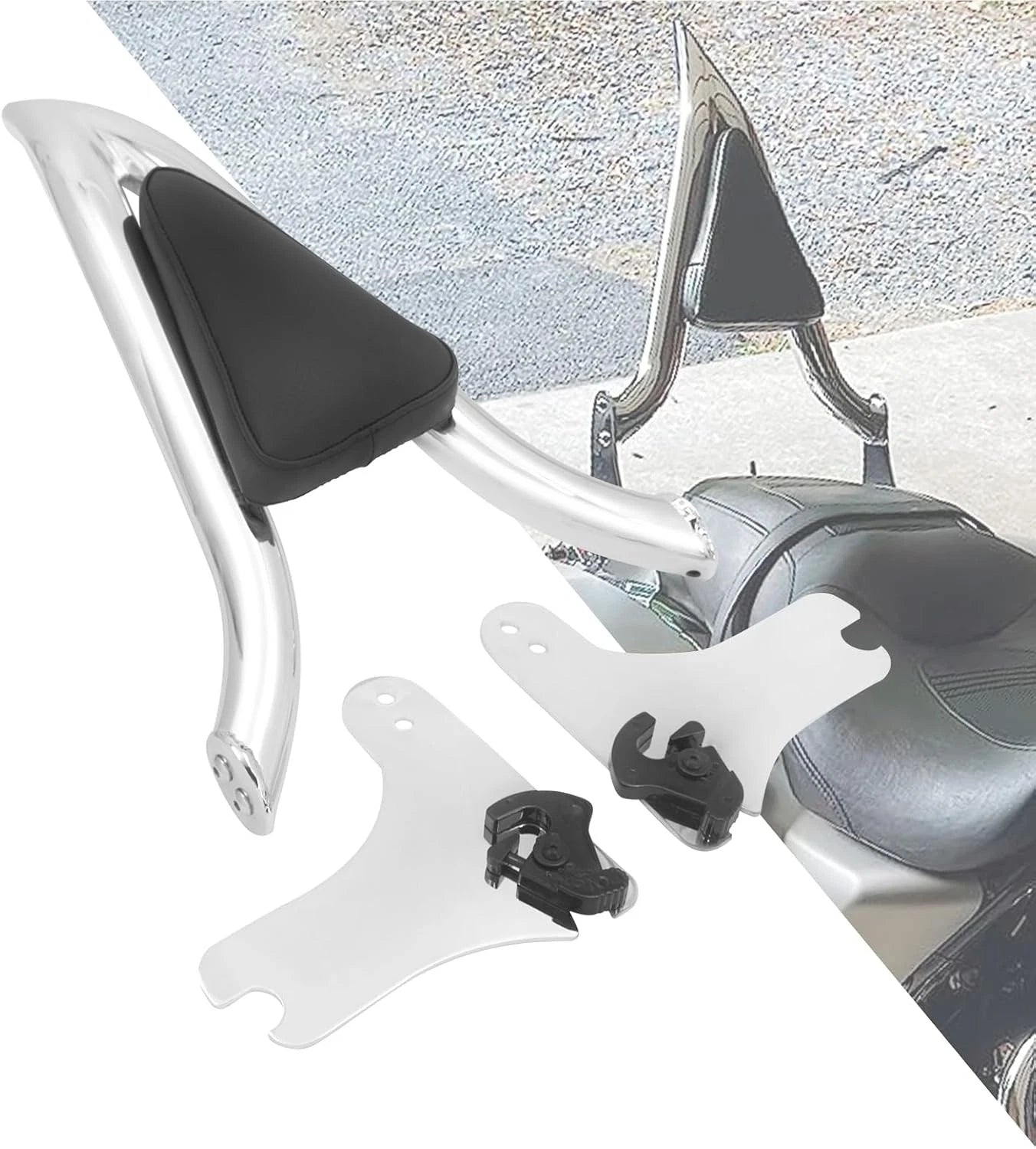 22'' Backrest Sissy Bar for Harley Road King, Street Glide, Electra Glide (1997–2008)