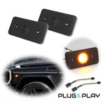 Smoked Amber Front Side Marker Lights for Benz G-Class (2002–2014)