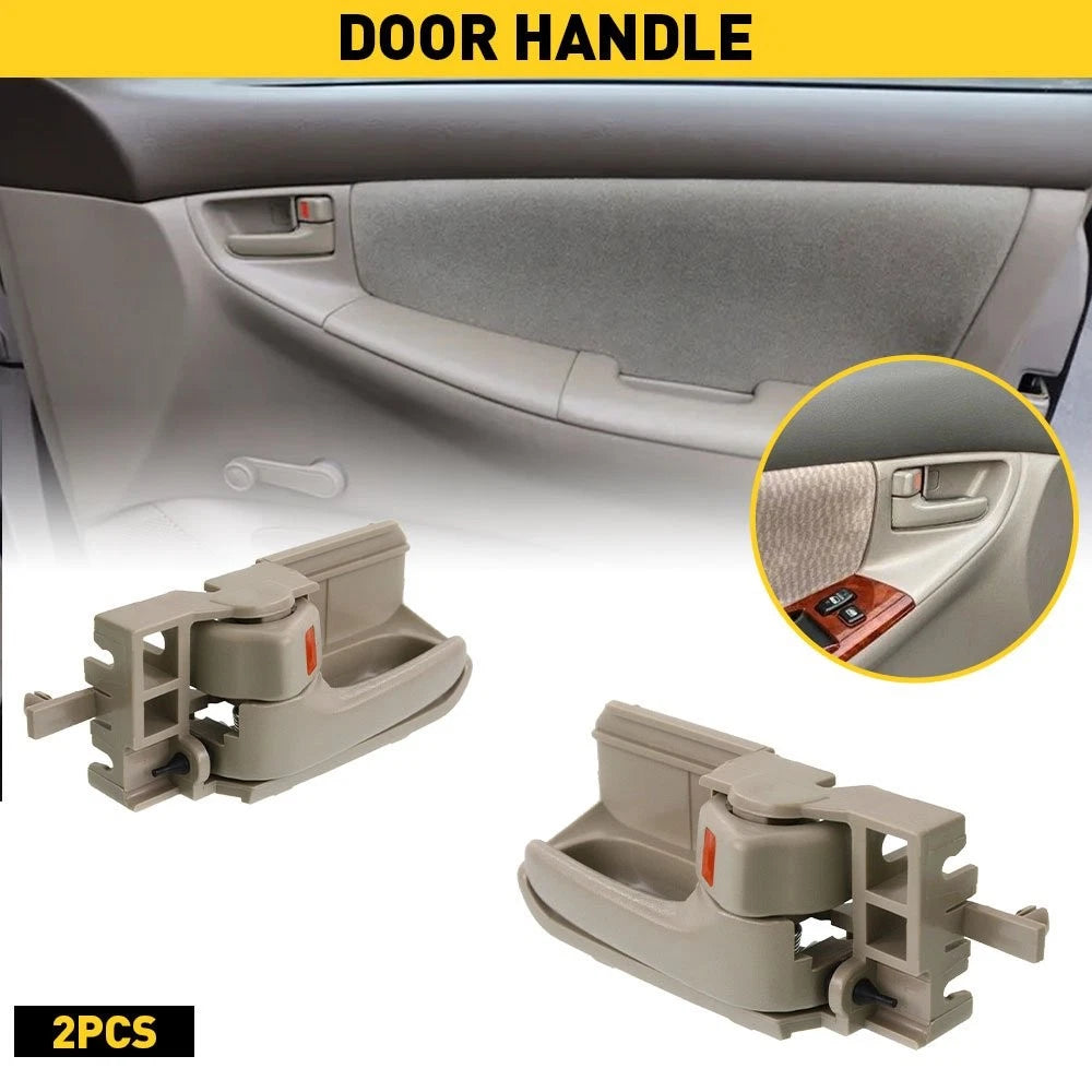 Set of 2 Interior Door Handles for Toyota Matrix Corolla Scion TC (2003–2013) Beige