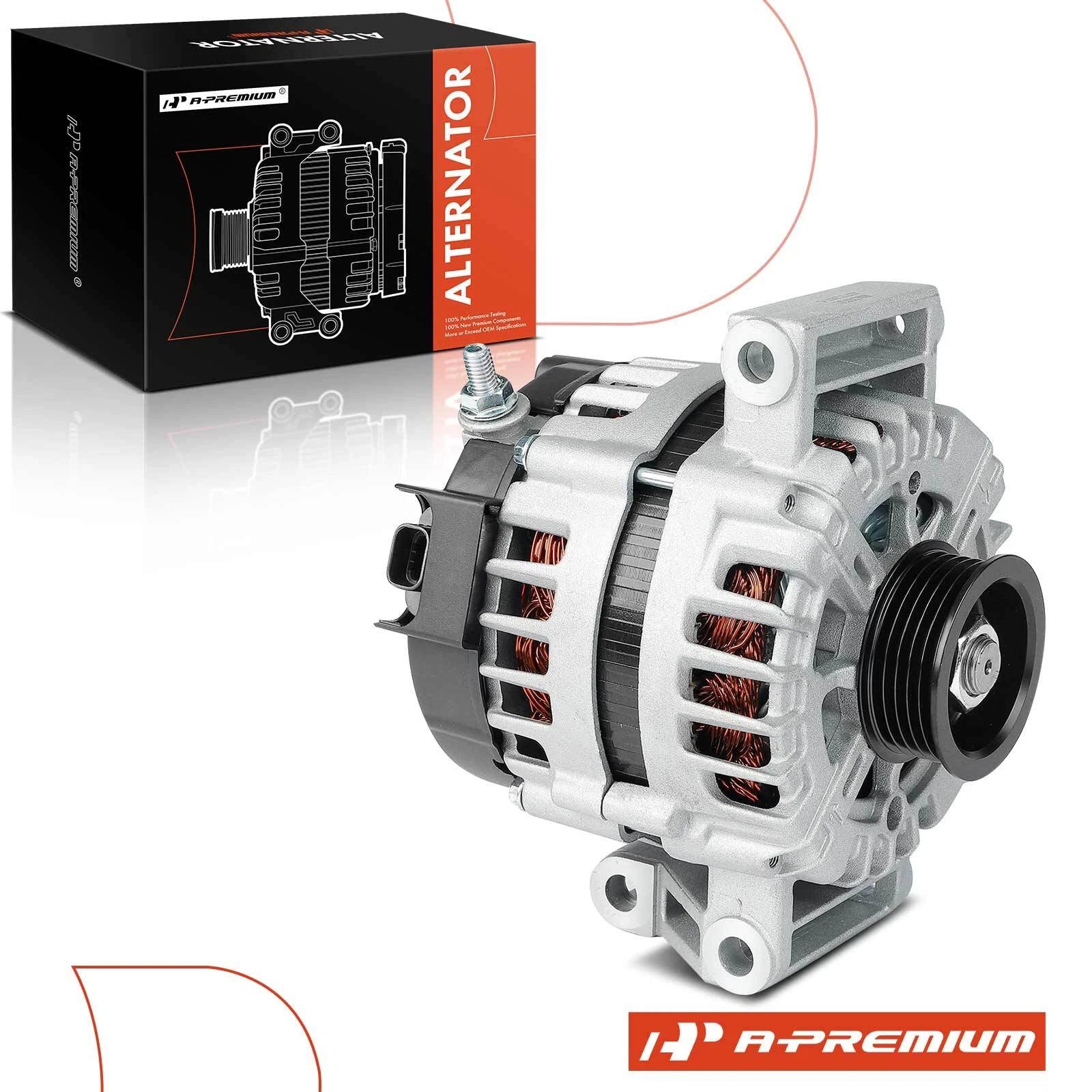Alternator for Chevy HHR (2008â2010) 130A 12V 5-Groove Pulley