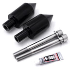 Black Spike Frame Sliders for Honda CBR600RR (2003–2006)