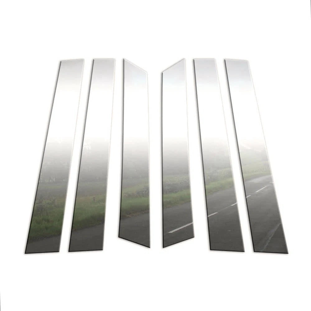 Chrome Pillar Post Covers Kit (6Pc) Replacement for Nissan Murano (2009–2014)