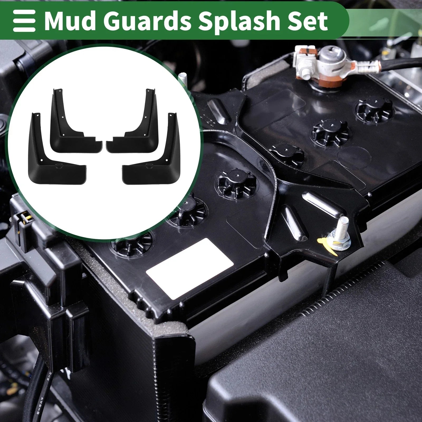 Mud Flaps Splash Guards for Hyundai Tucson (2015-2016) with Mount Accessories