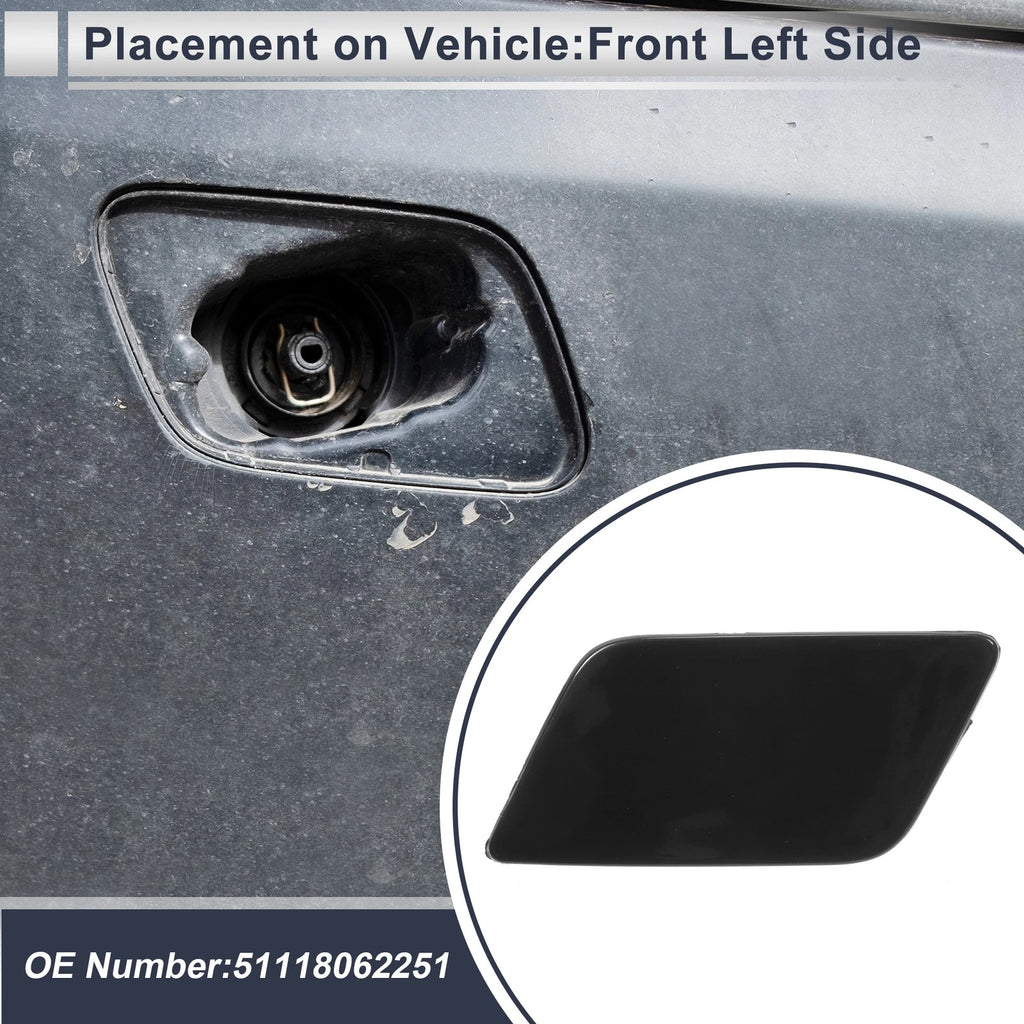 Front Left Washer Nozzle Cover Cap No. 51118062251 for BMW 335i GT (2013–2015)